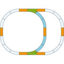 Piko 35302 Sínszett, belső ív, G kerti vasút