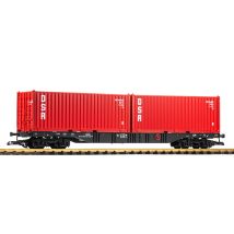 PIKO 37755 Konténerszállító kocsi, Rgs, DSR, DR IV