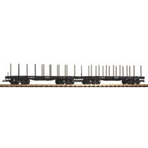 PIKO 38785 Pőrekocsi rakoncákkal vagonkészlet, C&S