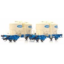 PIKO 47682 Cementszállító silókocsi készlet, Ucs, Soda, DB AG V