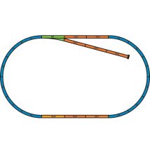 PIKO 55366 Gumiágyazat készlet vakvágányos oválpályához (A+B sínszetthez)