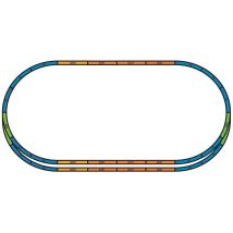 PIKO 55367 Gumiágyazat készlet belsőíves oválpályához (A+E sínszetthez)