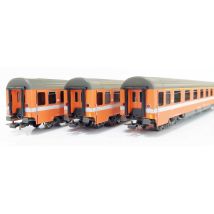 PIKO 58224 Gyorsvonati kocsi készlet, Eurofima 1.o. + 2 x 2.o., FS IV