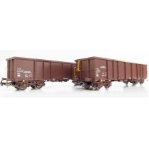 PIKO 58237 Nyitott teherkocsi készlet, Eaos, homokrakománnyal, RCW, ÖBB VI