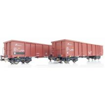 PIKO 58238 Nyitott teherkocsi készlet, Eaos, homokrakománnyal, FS V