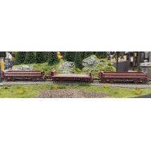 Piko 58344 Billenthető rakterű vagon készlet, Fakks127, DB AG V, antikolt