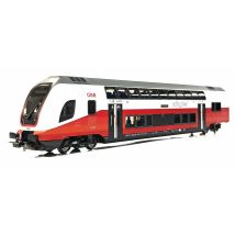 PIKO 58819 Emeletes vez&eacute;rlőkocsi, CityJet, Bbfmpz, &Ouml;BB VI