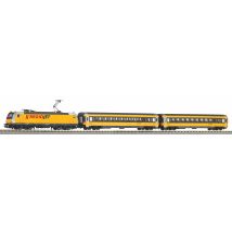 PIKO 59019 Digitális kezdőkészlet, SmartControl WLAN, BR 386 villanymozdony személyvagonokkal, RegioJet VI