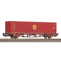 PIKO 97154 Konténerszállító kocsi, Lgs579,1 x 40 MSC konténer, FS V