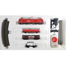 Piko 97948 Kezdőkészlet, Herkules dízelmozdony teherkocsikkal, ágyazatos sínnel, ÖBB V
