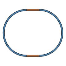 Piko 55300 A sínszett, talpfás sínekkel