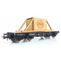 QuaBLA 33141 Nehézteherszállító pőrekocsi RÁBA ládarakománnyal, Nayy 60925, ÖKÜ, Ep III