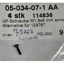 Roco 114836 Alkatrész, csavar M1 6 x 6 mm