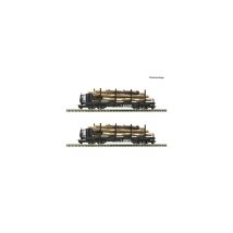 Roco 34582 2er Set pörekocsi 4a.Holz ÖBB