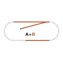 Roco 42020 B sínkészlet Roco Line gumiágyazatos sínhez