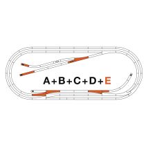 Roco 42023 E sínkészlet ROCO LINE gumiágyazatos sínhez
