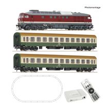 Roco 5110019 Digit&aacute;lis kezdők&eacute;szlet, Z21 START newGen, BR 132 + szem&eacute;lykocsik, GeoLine &aacute;gyazatos s&iacute;nekkel, DR IV