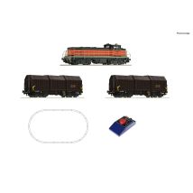 Roco 51335 Kezdőkészlet, BB 63000 dízelmozdony teleszkópos kocsikkal, SNCF IV-V