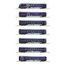 Roco 5500004 Személykocsi készlet vezérlőkocsival, NightJet, ÖBB VI