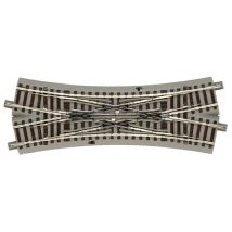 Roco 61164 GeoLine ágyazatos dupla keresztezõ váltó (angolváltó) DKW 22,5'