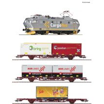 Roco 61486 Vonat készlet, EL 16  villanymozdony konténerszállító kocsikkal, CargoNet VI