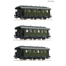 Roco 6200059 Személykocsi készlet, 1/2.o. + 2 x 2.o., PKP III
