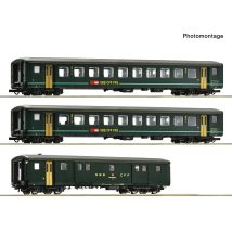Roco 6200090 Személykocsi készlet, poggyászkocsival, EW-II, B, D, SBB V