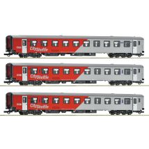 Roco 6200191 Ingaj&aacute;rati szem&eacute;lykocsi k&eacute;szlet, City Shuttle, &Ouml;BB VI