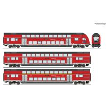 Roco 6210144 Emeletes személykocsi készlet, DB Regio, DB AG VI, belső világítással