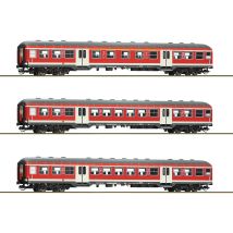 Roco 6280021 Ingaj&aacute;rati szem&eacute;lykocsi k&eacute;szlet, Silberlinge, Regio-fest&eacute;s, DB AG VI