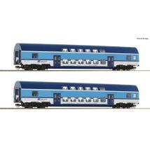 Roco 6280028 Emeletes személykocsi készlet, 2.o., Bdmteeo, CD VI