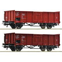 Roco 6600002 Nyitott teherkocsi készlet, Es/Vte, CSD IV