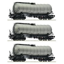 Roco 6600030 Hajlított tartályos kocsi készlet, Zzhs (Uahs), DR IV