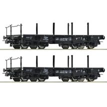 Roco 6600031 Nehézteherszállító kocsi készlet, Rlmmp, DR IV