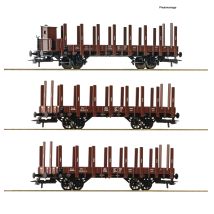 Roco 6600041 Pőrekocsi rakoncákkal készlet, DRG II