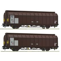 Roco 6600096 Eltolható oldalfalú kocsipár, Himrrs 29, PKP PKP Cargo VI