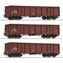 Roco 6600103 Nyitott teherkocsi készlet, Eas, DR IV