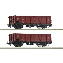 Roco 6600194 Nyitott teherkocsi készlet, Omm, DR IV