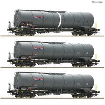 Roco 6600197 3er Set Kesselwagen Nacco