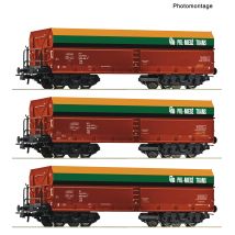 Roco 6600218 Önürítős kocsi készlet, Fals, POL-MIEDZ-TRANS, PMT VI