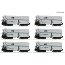 Roco 6600220 6er Set Selbstentladewagen GATX