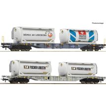Roco 6600231 2er Set Containertragwagen Sgns SBB + Tankcontainer