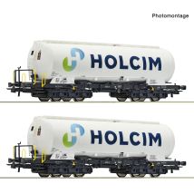 Roco 6600233 2er Set Silowagen Uacs Holcim
