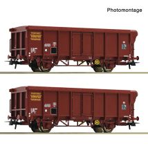 Roco 6600251 2er Set Rolldachwagen SNCF