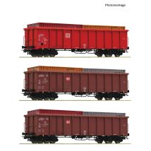 Roco 6600291 3er Set Eanos DB-AG + Container