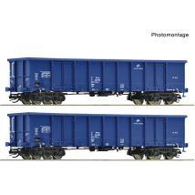 Roco 6680033 Nyitott teherkocsi készlet, Eanos, PKP Cargo, PKP VI