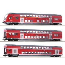 Roco 74150 Emeletes személykocsi szett 'Stuttgart', DB AG VI, belső világítással