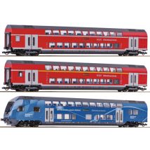 Roco 74155 Emeletes személykocsi szett vezérlőkocsival, Südostbayernbahn, DB AG VI, belső világítással