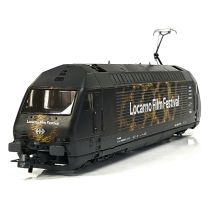 Roco 7510020 Villanymozdony, Re 460 072-2, Locarno Film Festival, Leopárd-festés, SBB VI, hangdekóderrel