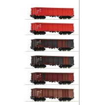 Roco 75858 Display, nyitott teherkocsi készlet, Eaos, DB AG V-VI